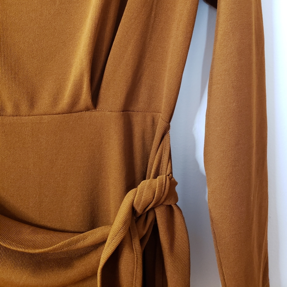 Side Tie Boat Neck Dress